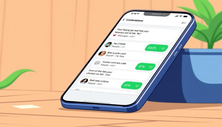 WhatsApp chat organization for seniors