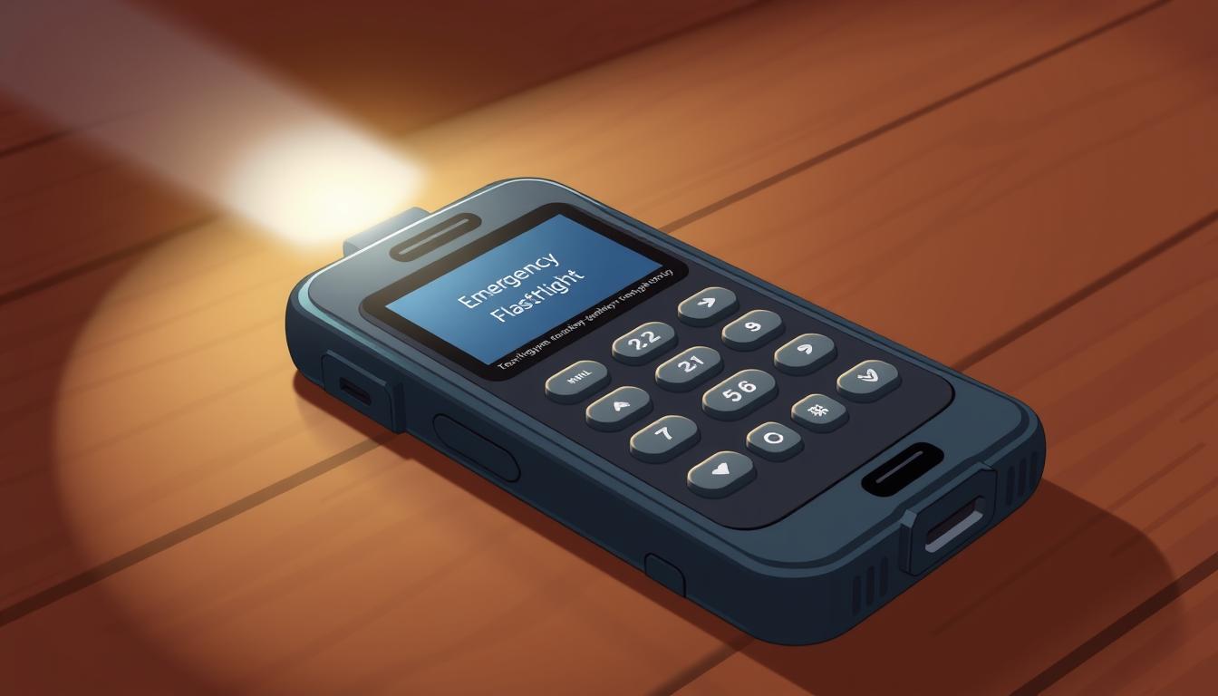 emergency flashlight phone for seniors