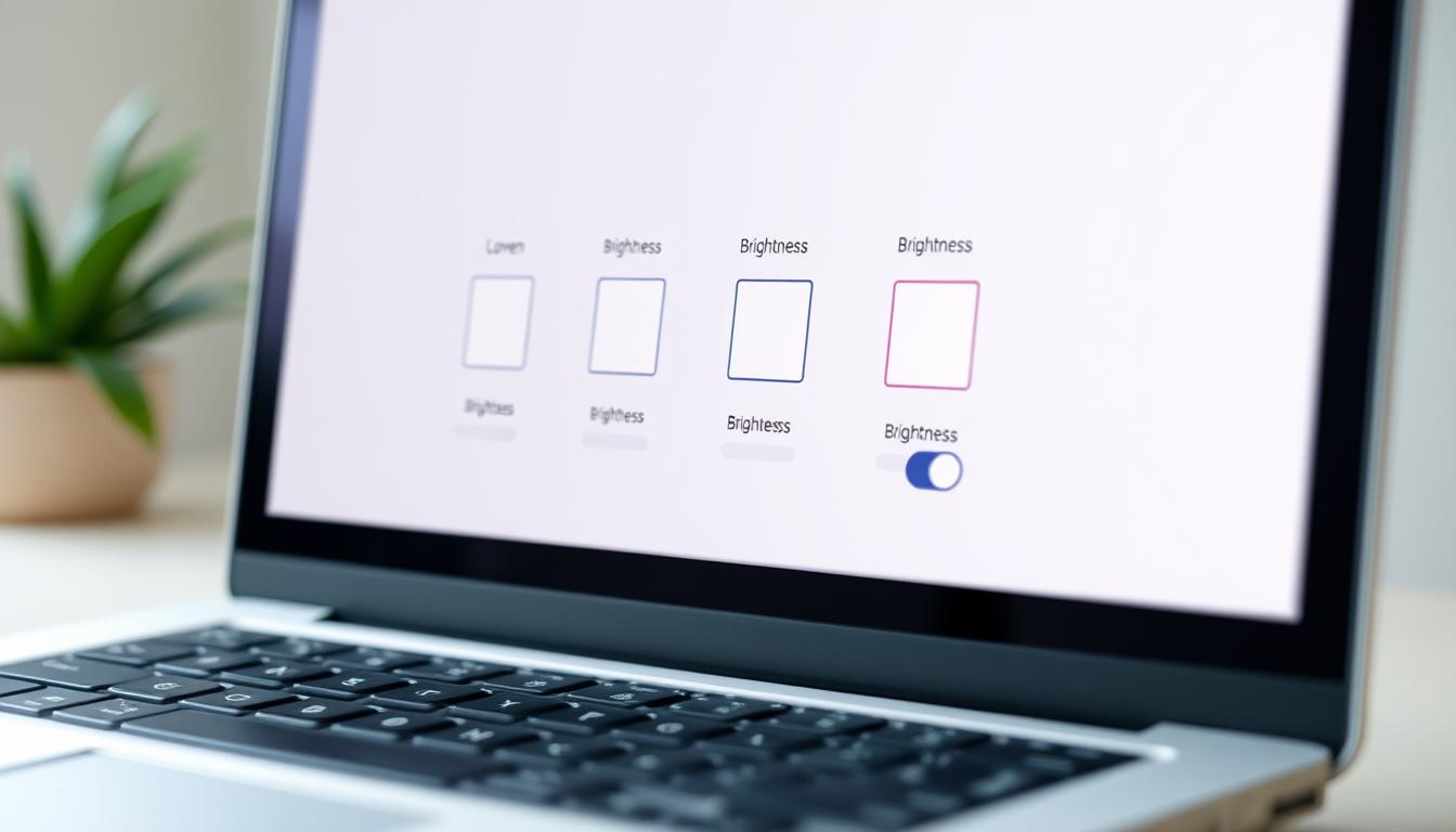 screen brightness settings