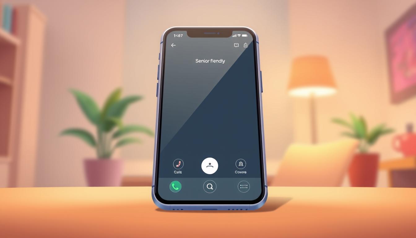 senior-friendly smartphone interface
