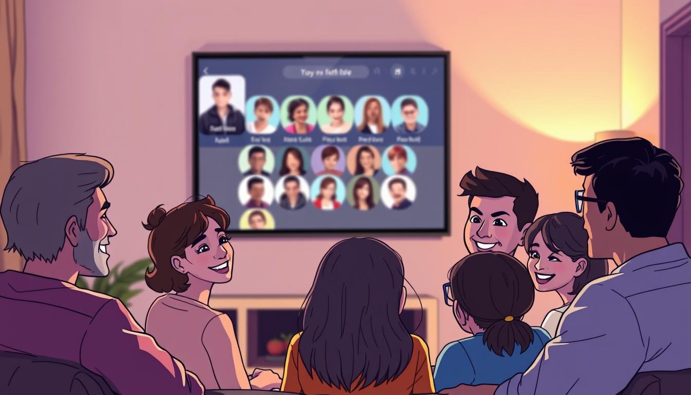 family video call on smart TV