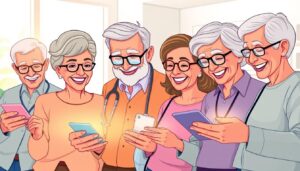 seniors using health apps