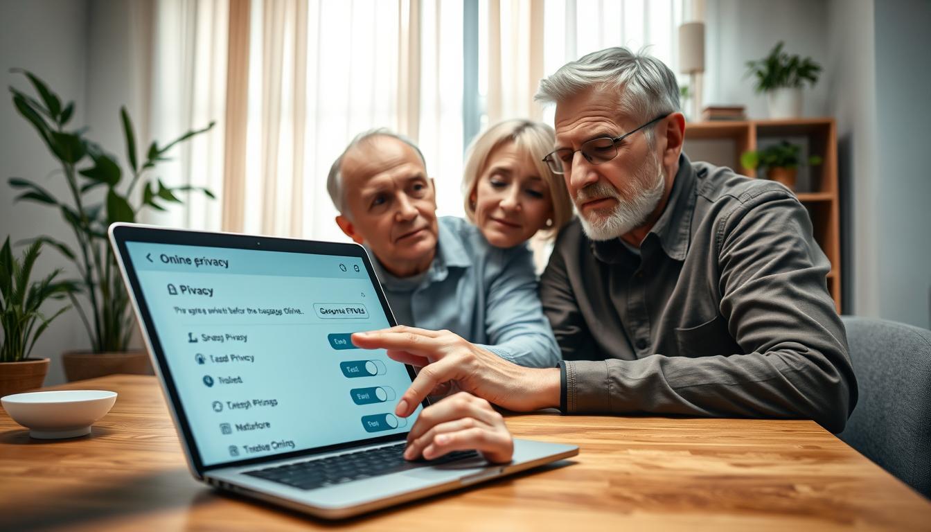 senior privacy settings online communication