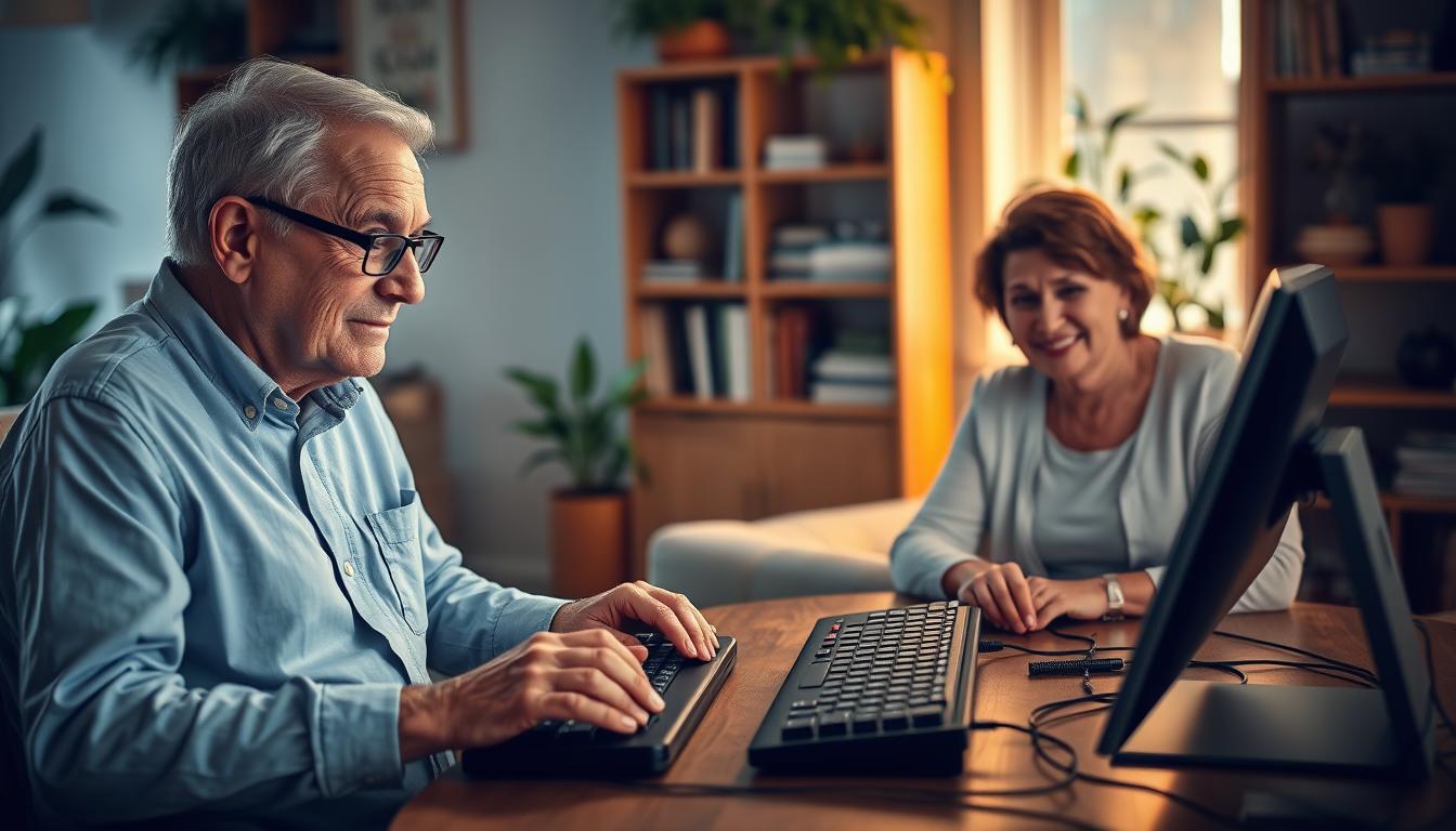 typing practice arthritis seniors