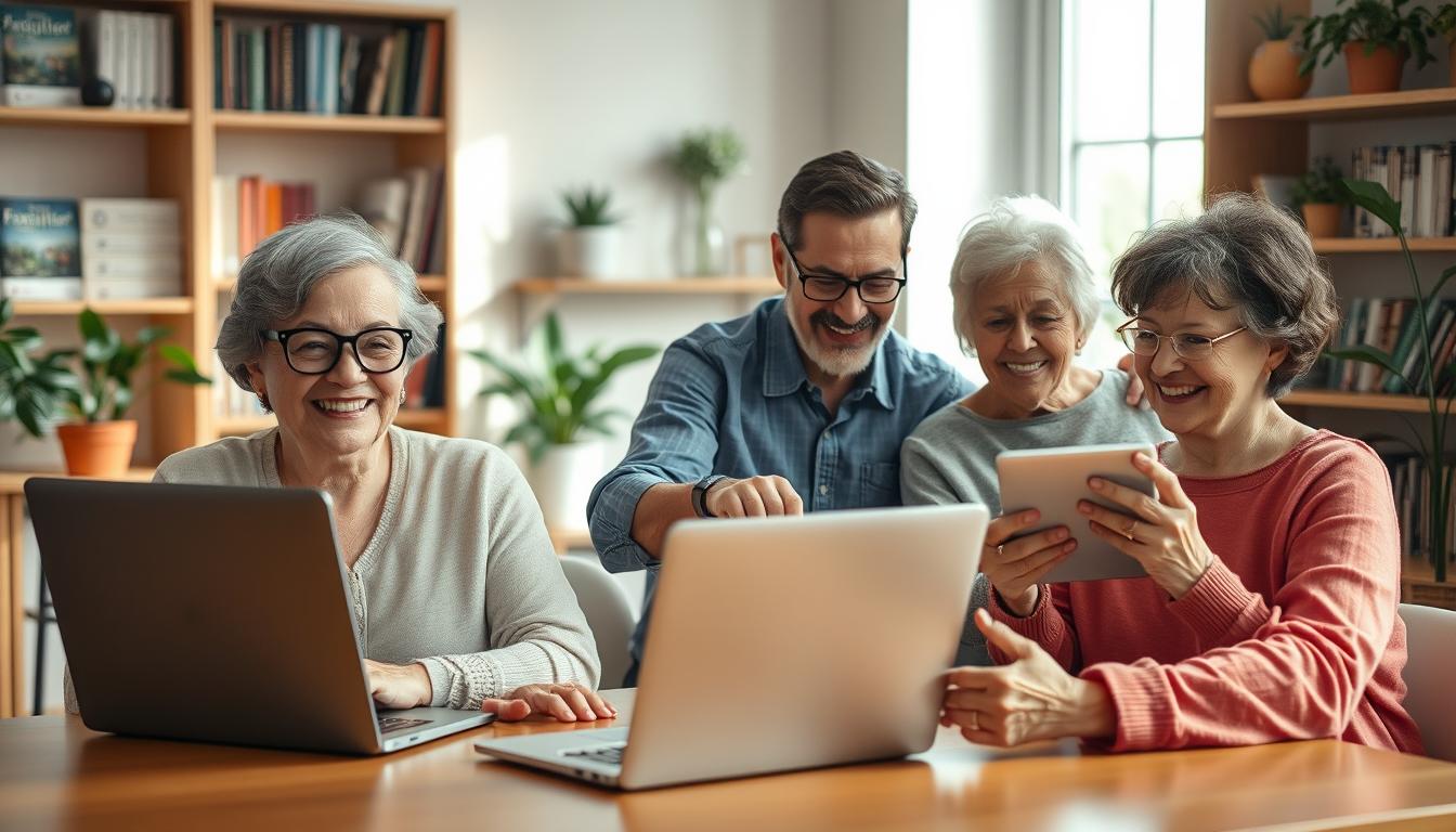 seniors using technology