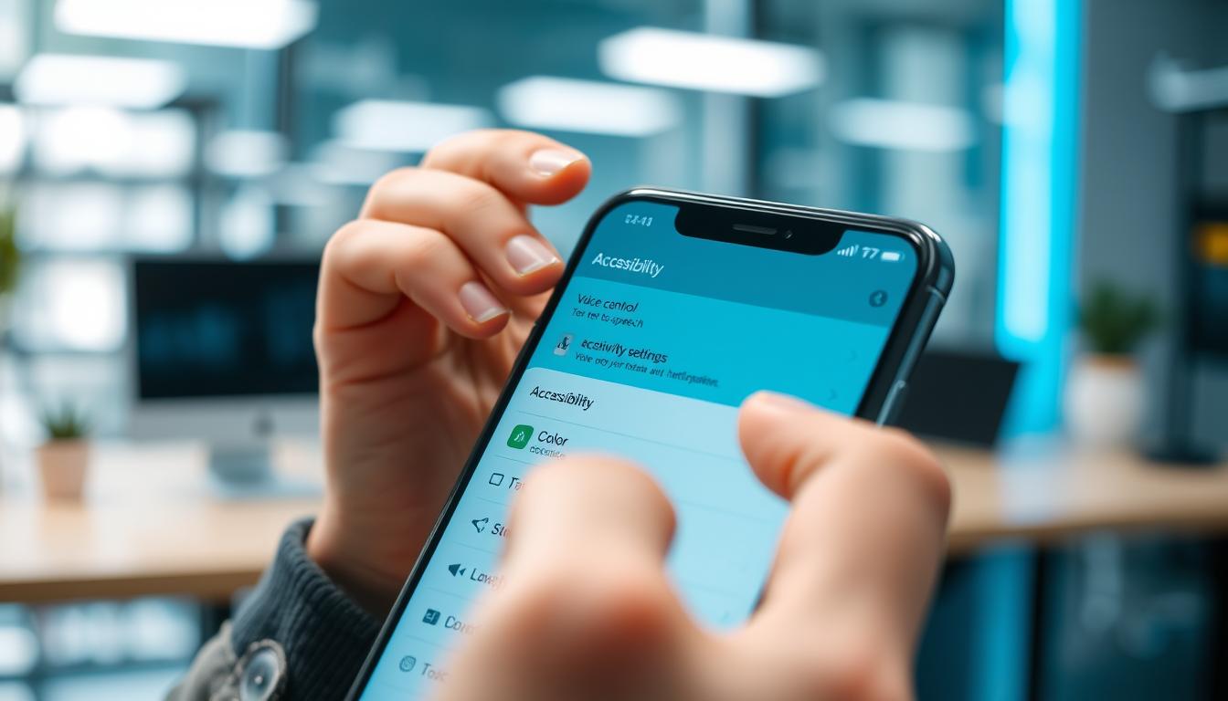 smartphone accessibility settings interface